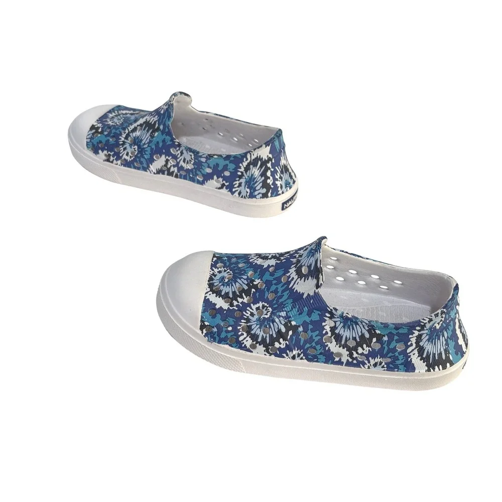 Nautica Kids Leven Slip On Shoes 11 Blue Tie Dye‎ Waterproof